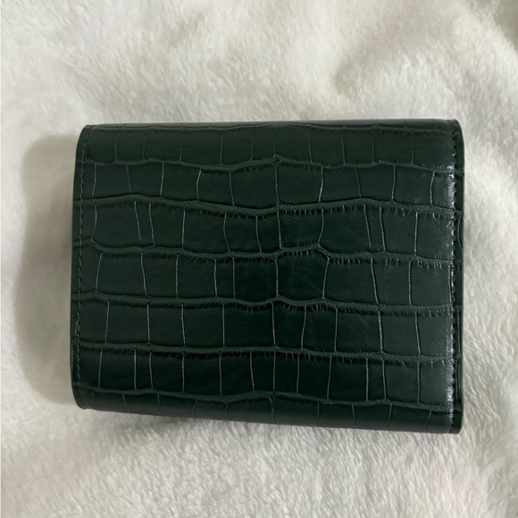 Dark green crocodile wallet - Picture 2 of 4